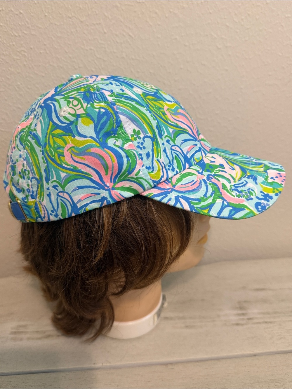 Lilly Pulitzer Pastel Floral Print Baseball Cap - Blue, Pink, Green